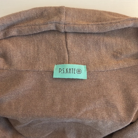 Mocha Dolman Sleeve Cardigan - Picture 2 of 2